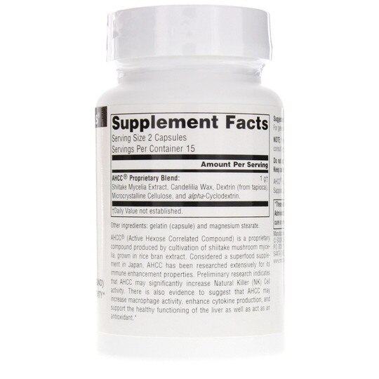 AHCC 500 Mg Capsules, SNN